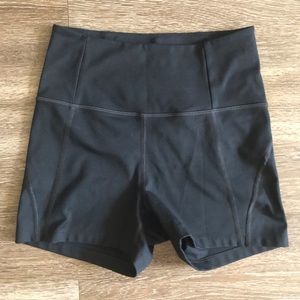 Girlfriend Collective Black High-Rise Run Short, S